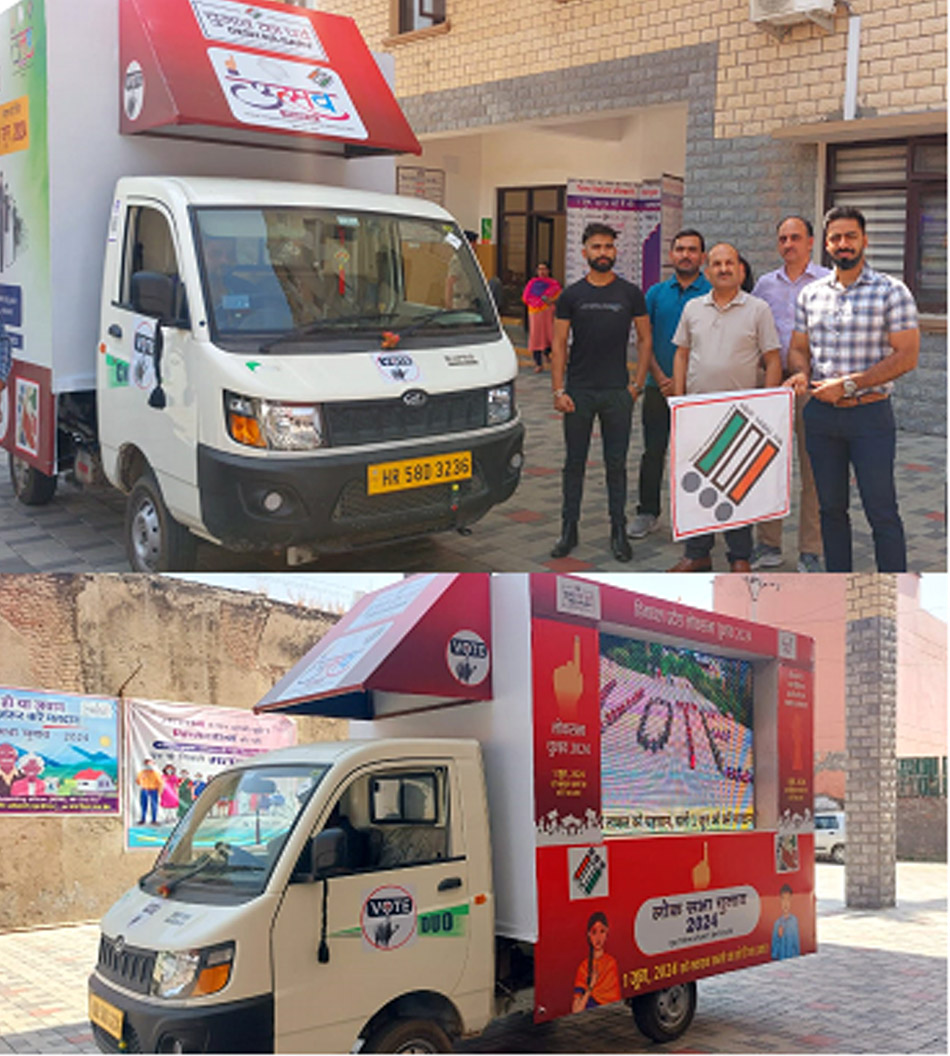 Democracy Utsav vehicle will spread the message of 100% voting